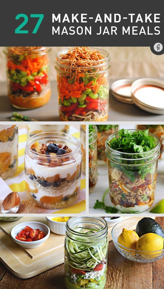 mason jar meals prep