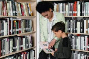 When you're paying off debt, free library resources come in handy for your kids. 